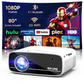 [Electric Keystone]  4K Projector with Wifi and Bluetooth, Native 1080P Movie Projector with 50% Zoom, 15000L Mini Projector Compatible with HDMI, USB, Phone