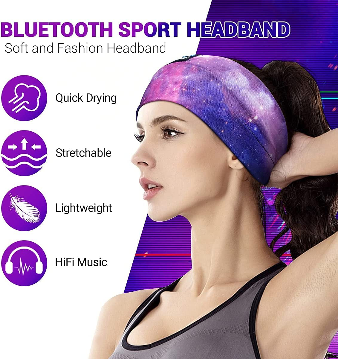 Sleep Headphones Bluetooth Headband